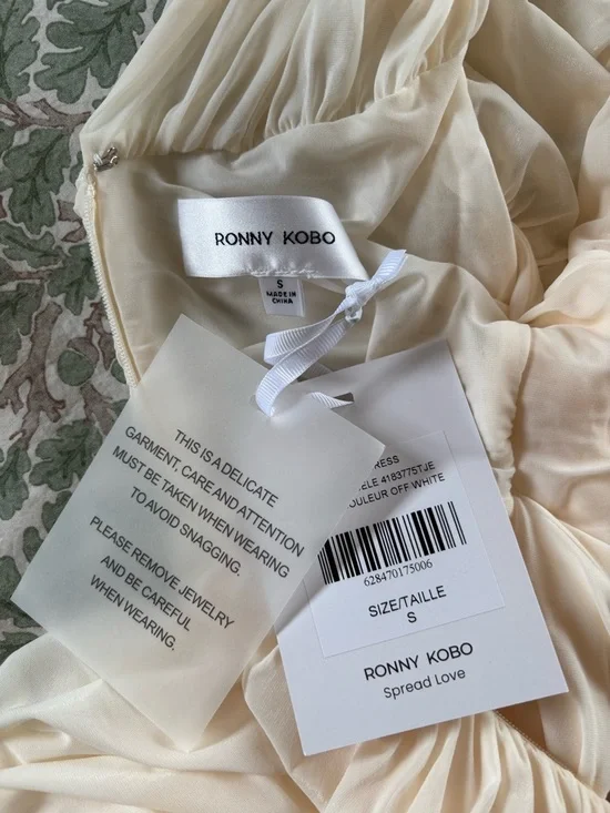 Ronny Kobo Nasha Dress in Ivory - Picture 6 of 6